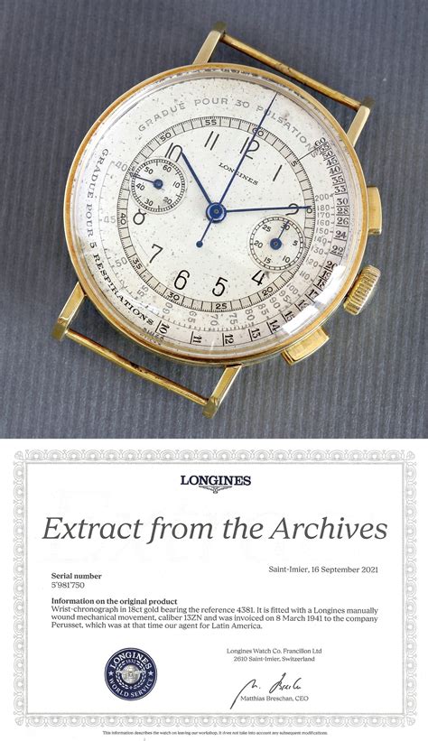 estratto d archivio rolex